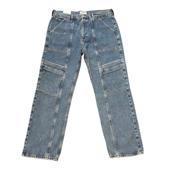 Agolde Cooper Cargo Jeans in Regulation Size 31 High Rise Straight Leg NWT - Picture 2 of 8